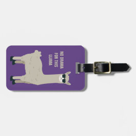 Etiqueta Para Maletas Texto de encargo y llama fresca del color