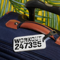 Texto desgastado y raspado Workout 247365 negro