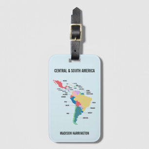 Etiqueta Para Maletas Texto personalizado Centro y Sudamérica