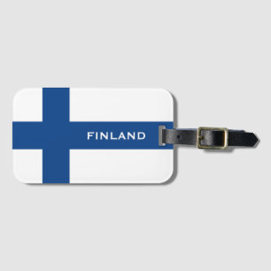 Etiqueta Para Maletas texto personalizado FINLAND