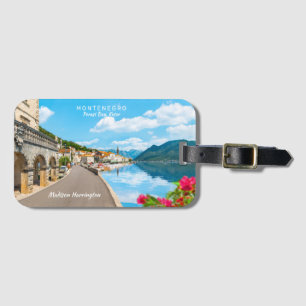 Etiqueta Para Maletas Texto personalizado Montenegro