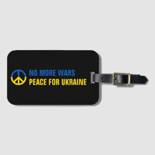 Etiqueta Para Maletas Texto personalizado no más guerras por la paz en U