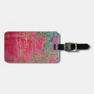 Etiqueta Para Maletas Textura metalizado pintada rosa