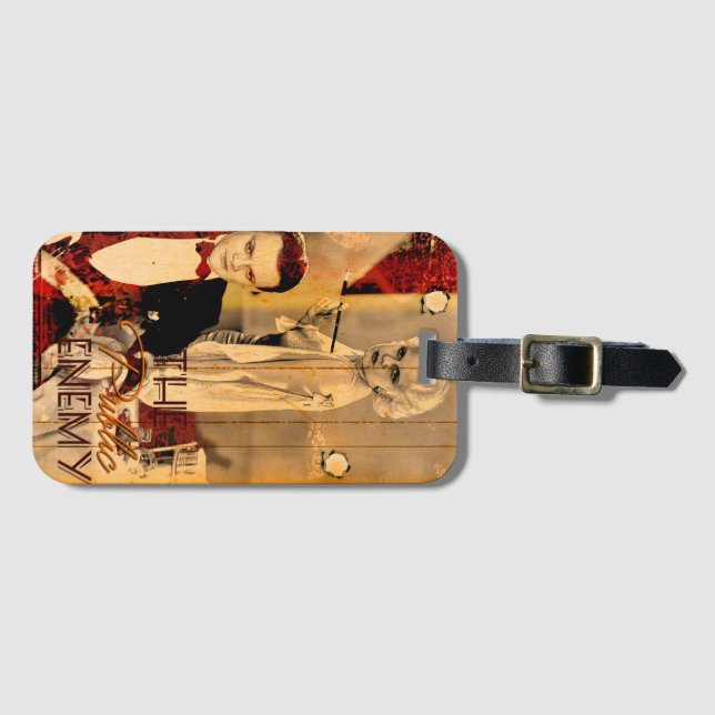 Etiqueta Para Maletas The Gangster's Blonde Girl (Anverso horizontal)