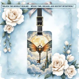 Etiqueta Para Maletas The Key of Eternity – Steampunk Wings 