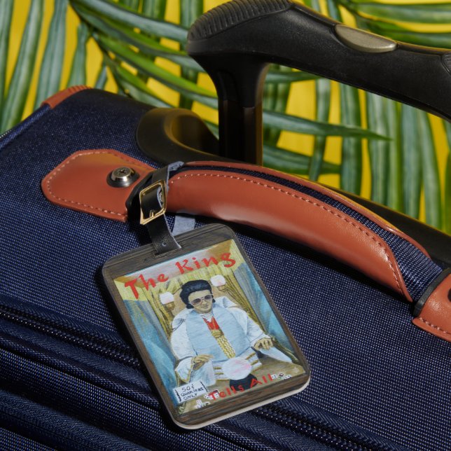 Etiqueta Para Maletas The King Tells All (Anverso In situ 1)