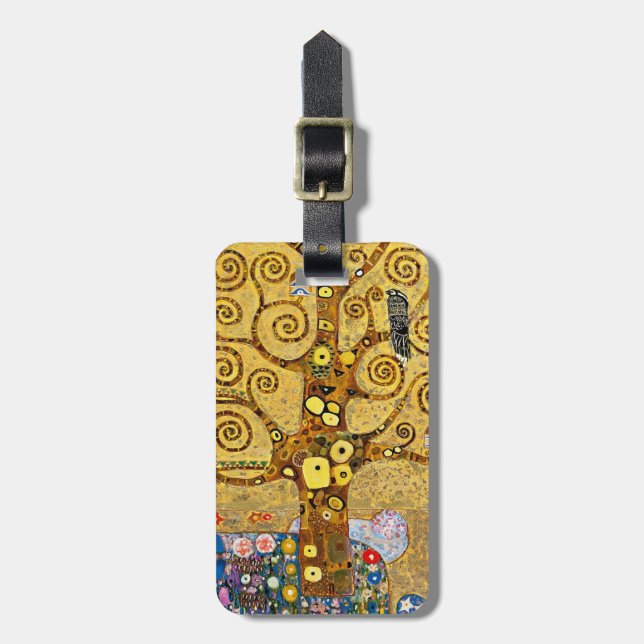 Etiqueta Para Maletas “ The Tree of Life ” , Gustav Klimt (Frente Vertical)