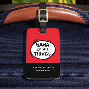 Etiqueta Para Maletas Thing One Thing Two - Nana de todas las cosas