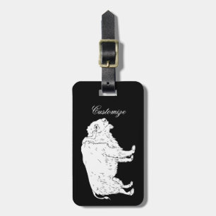 Etiqueta Para Maletas Thunder_Cove de búfalo blanco