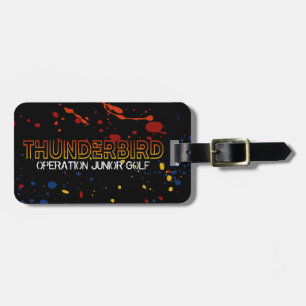Etiqueta Para Maletas Thunderbird Golf Bag Tag - Black Splatter Edition