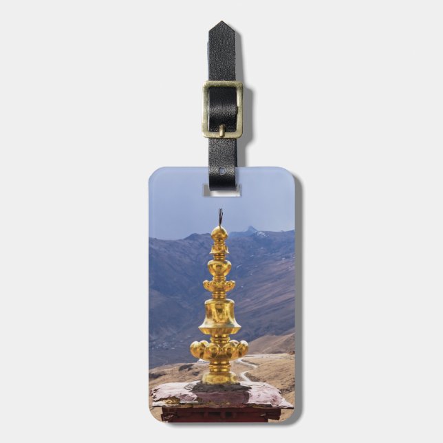 Etiqueta Para Maletas Tíbet - Monasterio Budista Ganden (Frente Vertical)