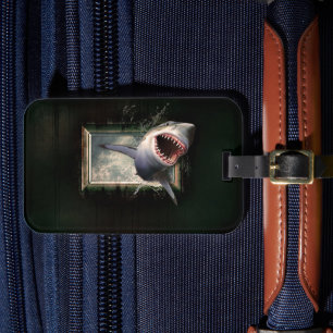 Etiqueta Para Maletas Tiburón