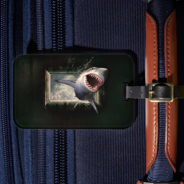 Etiqueta Para Maletas Tiburón (Anverso In Situ 4)