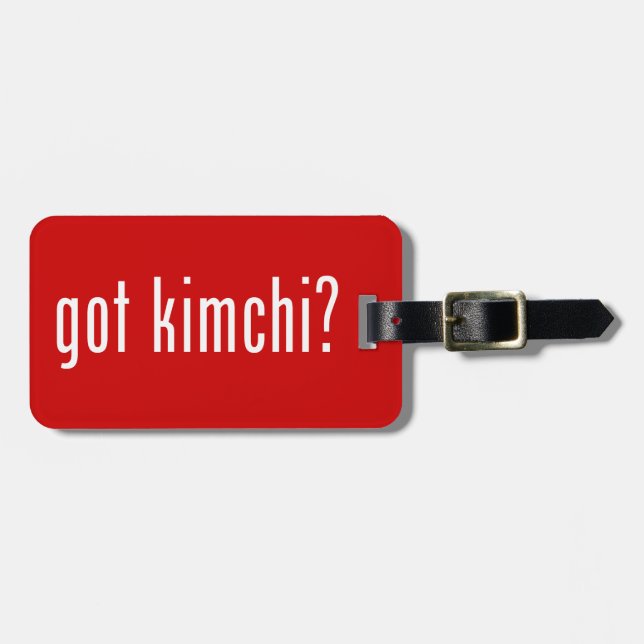 Etiqueta Para Maletas ¿tiene kimchi? (Frente Horizontal)