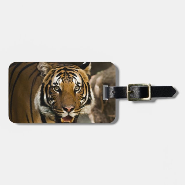 Etiqueta Para Maletas Tigre de Siberia (Frente Horizontal)