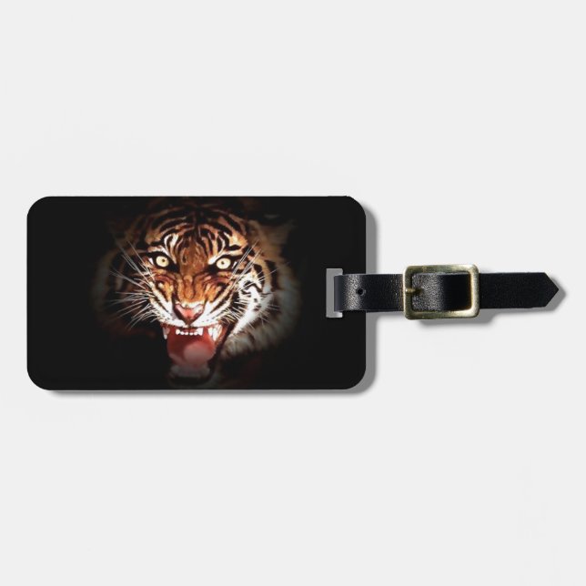 Etiqueta Para Maletas Tigre de Sumatra (Frente Horizontal)