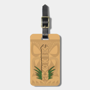 Etiqueta Para Maletas Tiki Totem Dinosaur