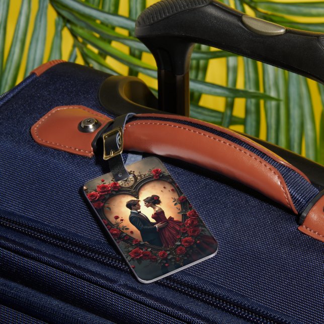 Etiqueta Para Maletas Timeless Love –Victorian Gothic Wedding Collection (Anverso In situ 1)