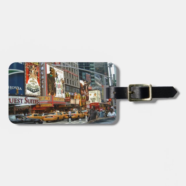 Etiqueta Para Maletas Times Square NY (Frente Horizontal)