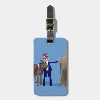 Etiqueta Para Maletas Tío Sam ama a los burros