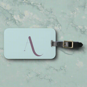 Etiqueta Para Maletas Tipografía de moda y elegante personalizado Monogr