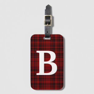 ETIQUETA PARA MALETAS TIPOGRAFÍA DE PERSONALIZAR ROJO NEGRO DE LA PLACA