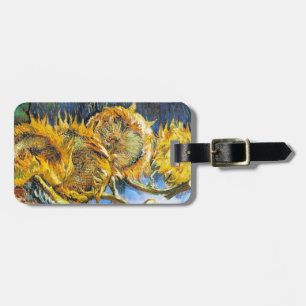 Etiqueta Para Maletas Todavía vida con cuatro girasoles Van Gogh Vincent