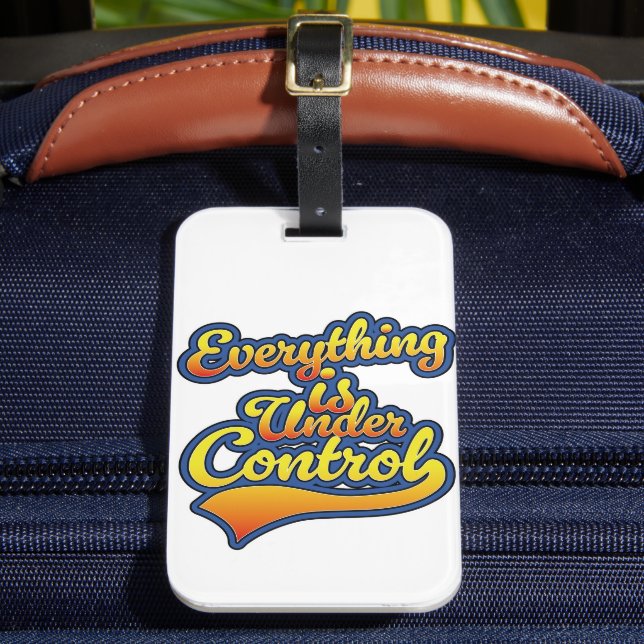 Etiqueta Para Maletas Todo está bajo control (Anverso In situ 2)