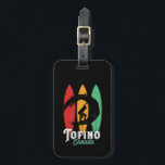 Etiqueta Para Maletas Tofino Canada Beach Vintage Retro Surfing<br><div class="desc">Diseño retro vintage de tablas de surf para los surfistas amantes del surf y de la equitación en las olas del océano. feriados de verano en Guay, mercancía en primavera para los que disfrutan del sol caliente, del clima tropical, tomando el sol bajo la palmera. Diseño estridente y angustiado para...</div>