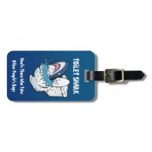 Toilet Shark Funny Blue Personalizado