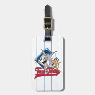 Etiqueta Para Maletas Tom Y Jerry Tom Y Jerry En Diamante De Béisbol