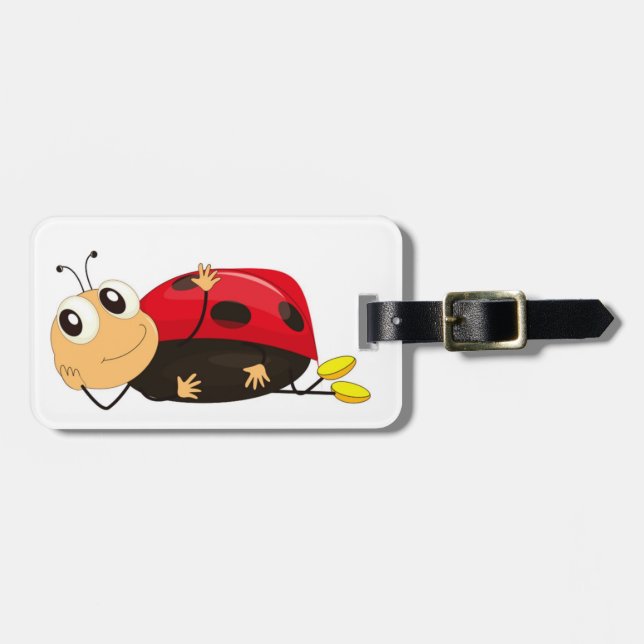 ETIQUETA PARA MALETAS "TOMÁNDOLO FÁCIL" LADYBUG (Frente Horizontal)