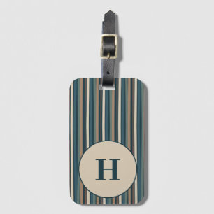 Etiqueta Para Maletas Tonos neutrales a rayas