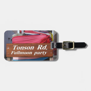 Etiqueta Para Maletas Tonson Rd. Fiesta de la luna de miel, Koh Phangan,