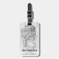 Topografía del mapa de la ciudad de San Francisco