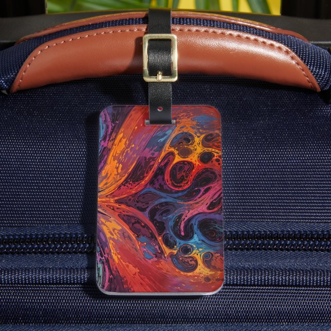 Etiqueta Para Maletas Tormenta caótica (Anverso In situ 2)