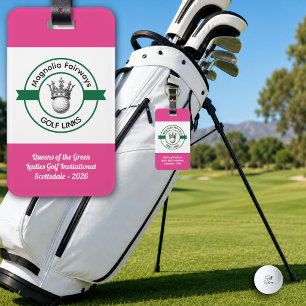 Etiqueta Para Maletas Torneo de Golf Femenino Personalizado