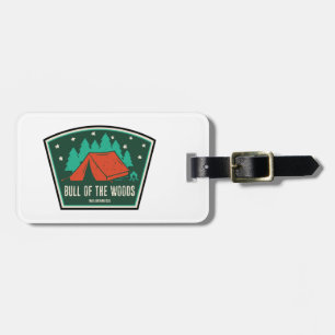 Etiqueta Para Maletas Toro Del Bosque Silvestre Oregon Camping