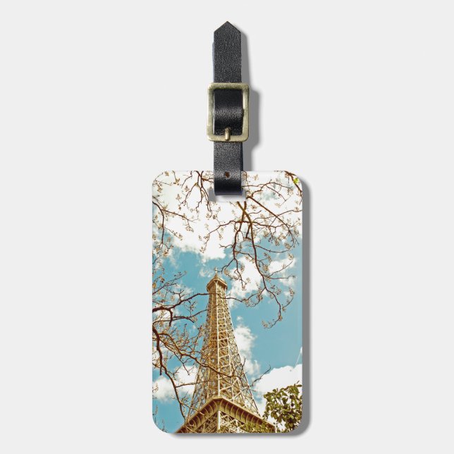 Etiqueta Para Maletas Torre Eiffel (Frente Vertical)