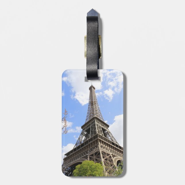 Etiqueta Para Maletas Torre Eiffel (Atrás Vertical)
