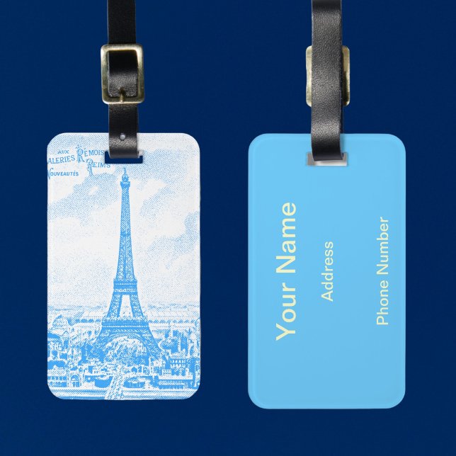 Etiqueta Para Maletas Torre Eiffel Gráfica (Subido por el creador)