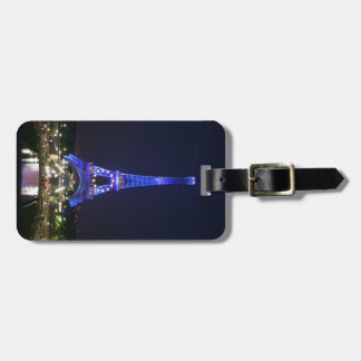 Etiqueta Para Maletas Torre Eiffel (luces azules)