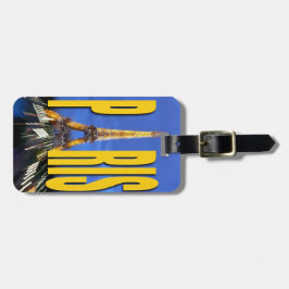 Etiqueta Para Maletas Torre Eiffel París Francia