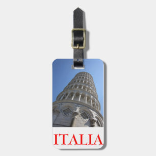 Etiqueta Para Maletas Torre inclinada/etiqueta de Italia