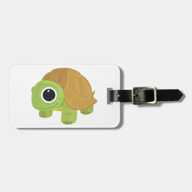Etiqueta Para Maletas Tortuga (Frente Horizontal)