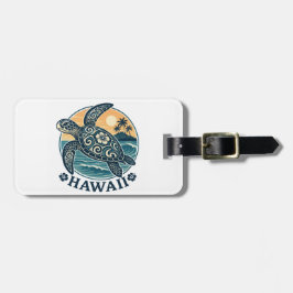 Etiqueta Para Maletas Tortuga de Hawái