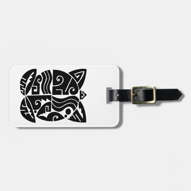 Etiqueta Para Maletas Tortuga del Suroeste (Frente Horizontal)