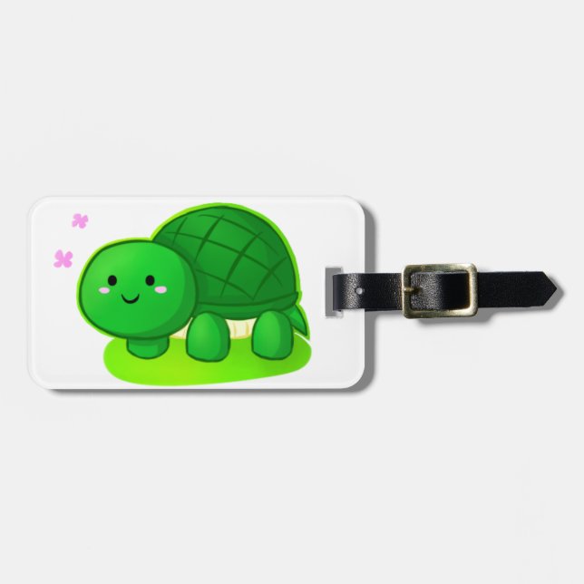 Etiqueta Para Maletas Tortuga pacífica (Frente Horizontal)