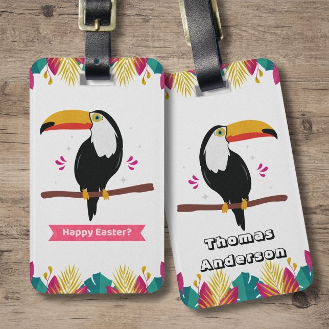 Etiqueta Para Maletas ¿Toucan para la Pascua Feliz? (Subido por el creador)