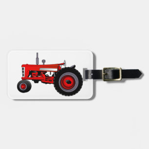 Etiqueta Para Maletas Tractor clásico